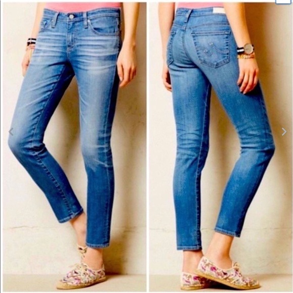 AG Adriano Goldschmied The Stevie Ankle blush pink jeans - Picture 13 of 15